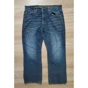 AEO Mens Classic Bootcut Blue Jeans Size 34